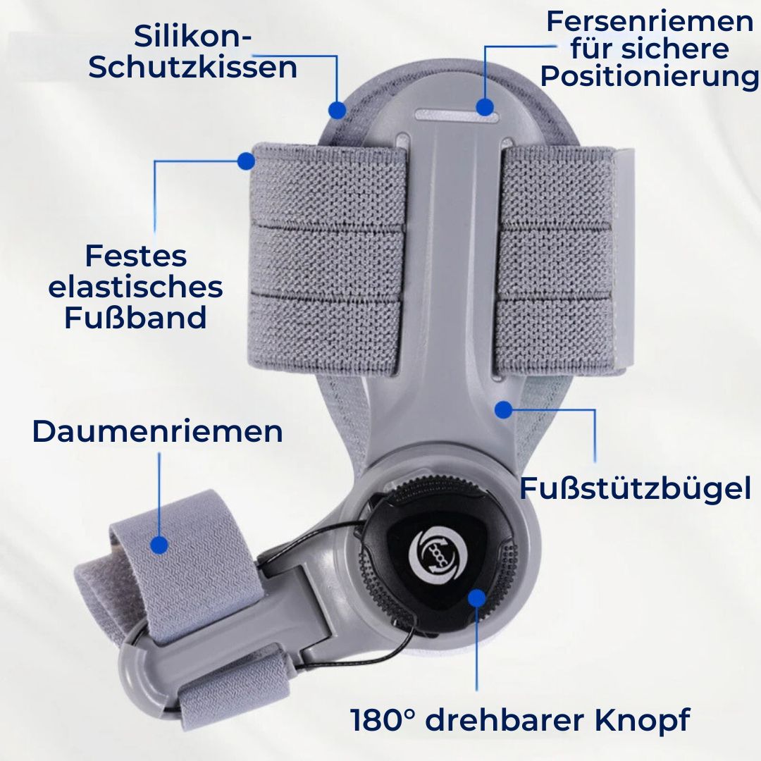 Correcteur d'hallux valgus à soutiens ajustables