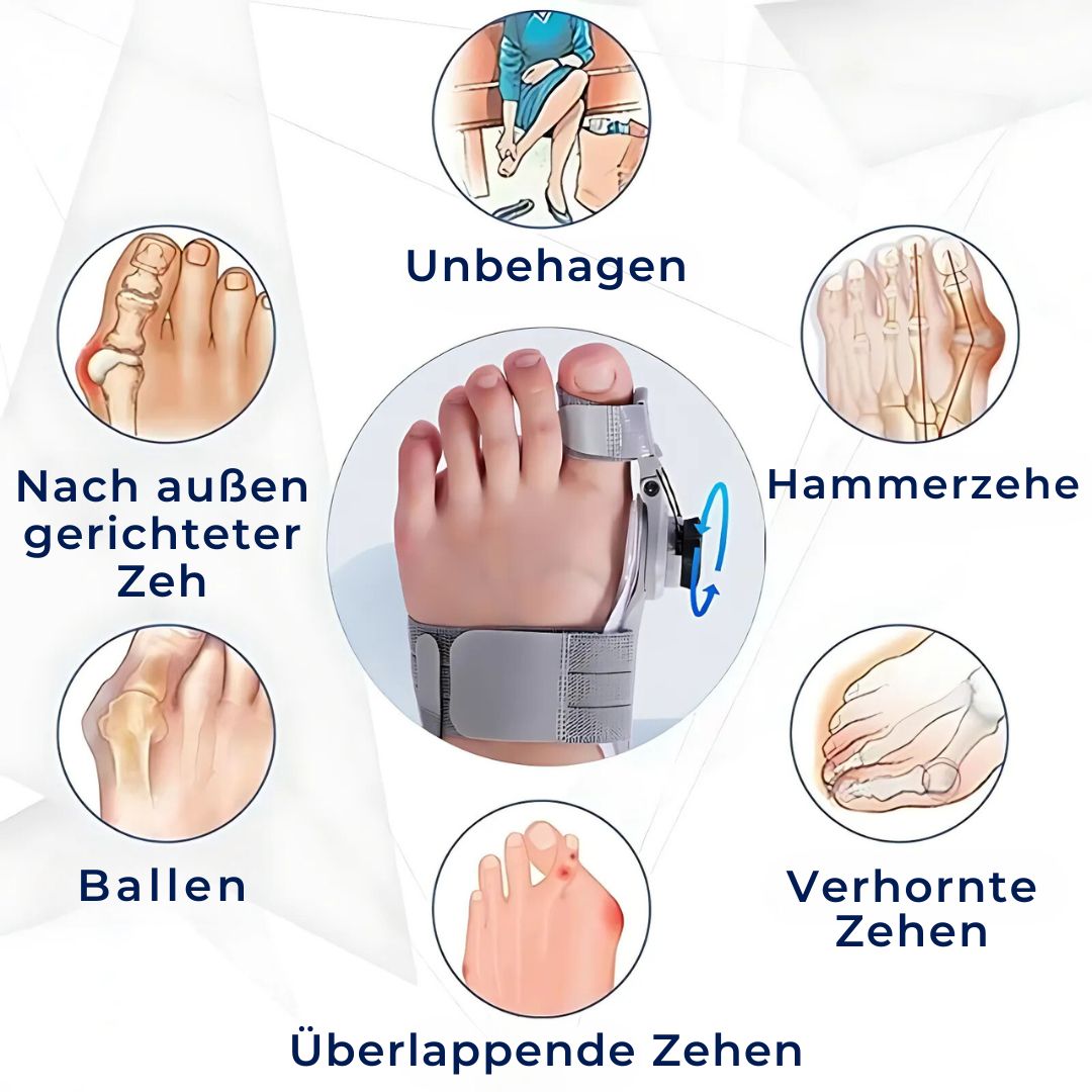 Correcteur d'hallux valgus à soutiens ajustables