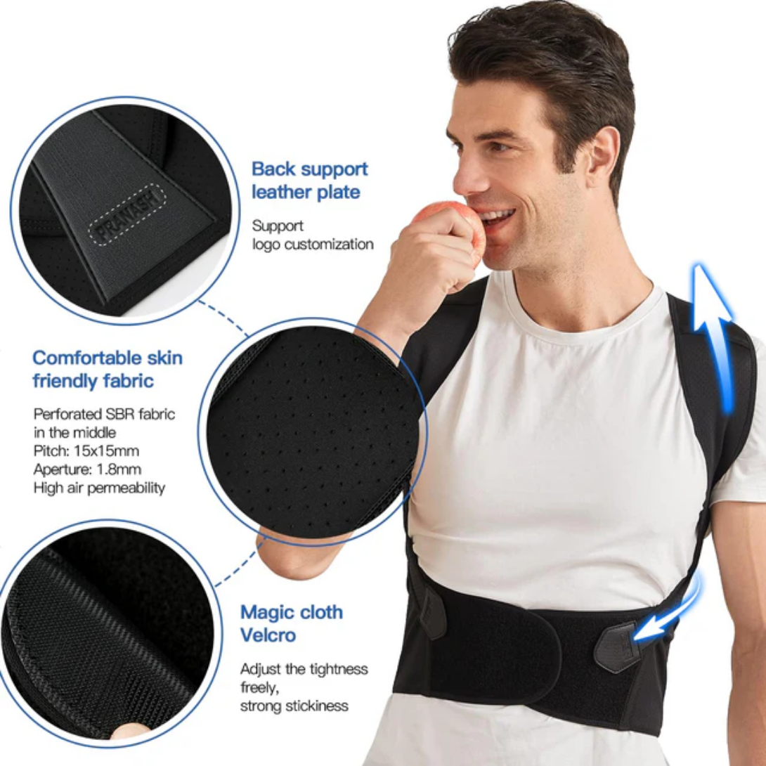 Correcteur de posture et de dos mixte