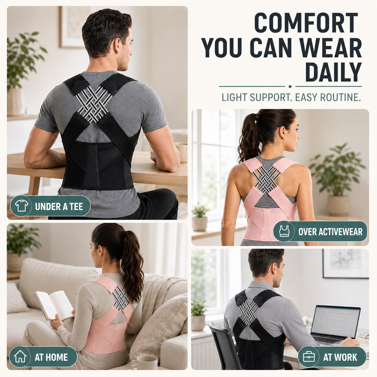 Correcteur de posture réglable