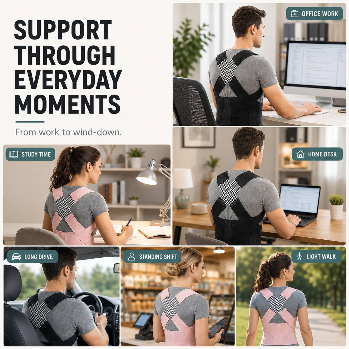 Correcteur de posture réglable