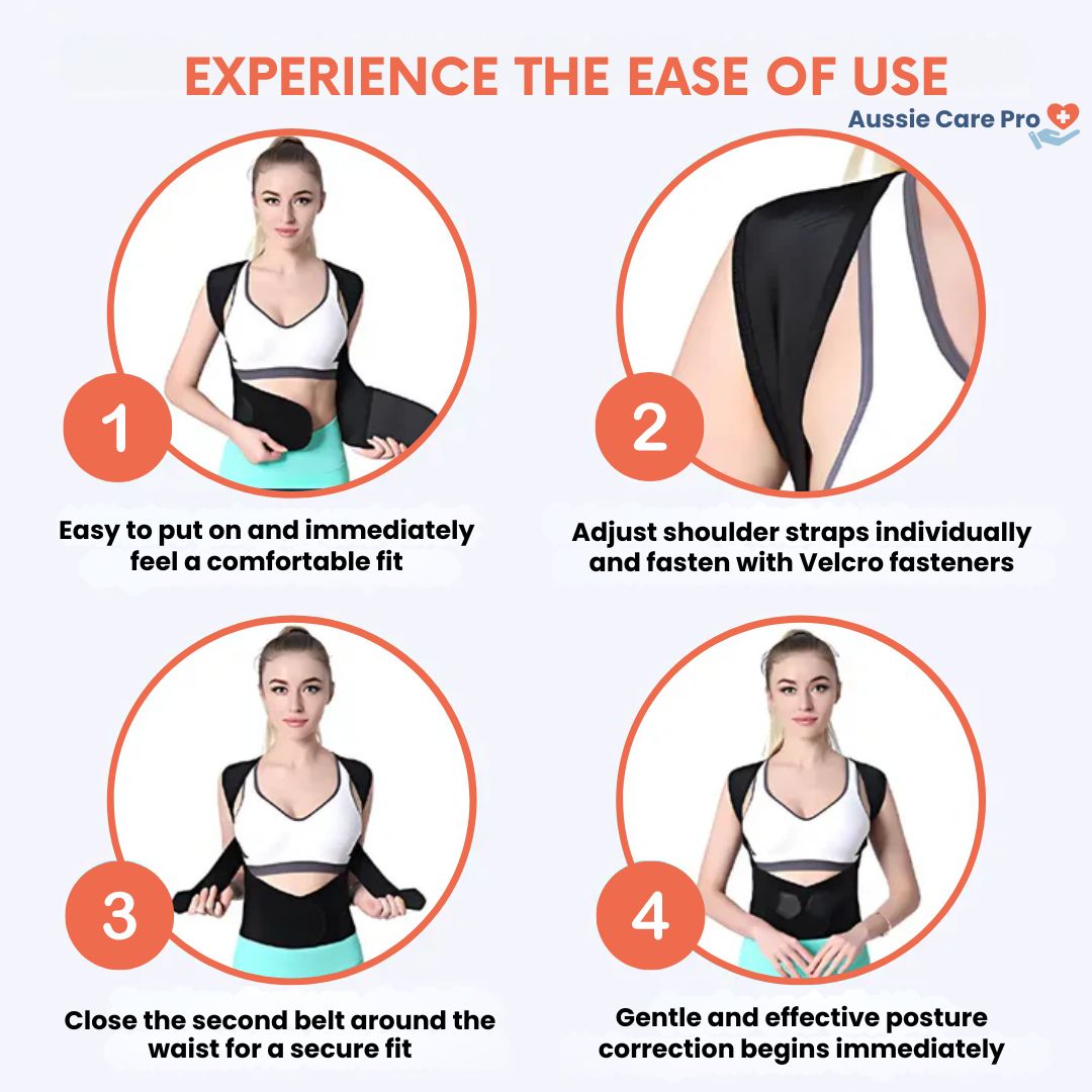 Correcteur de posture V2 Pro – soutien dorsal avancé pour soulagement de la douleur et alignement optimal