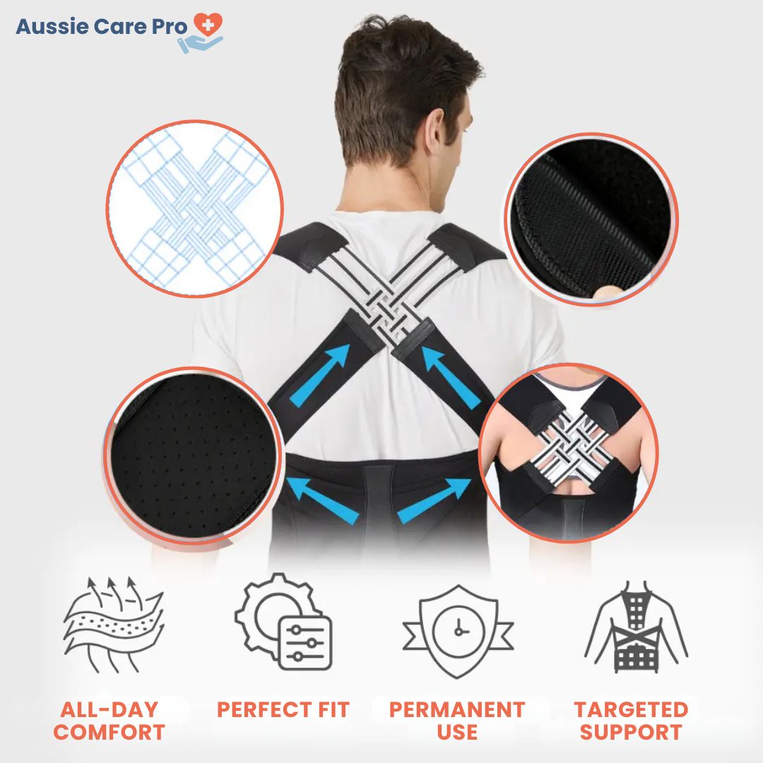 Correcteur de posture V2 Pro – soutien dorsal avancé pour soulagement de la douleur et alignement optimal