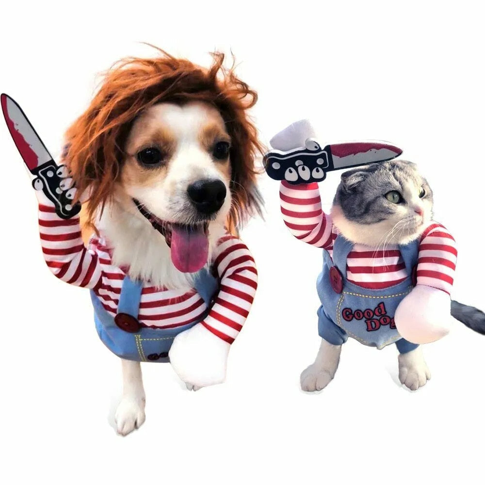 Costume d'Halloween le plus drôle et le plus effrayant pour animaux de compagnie