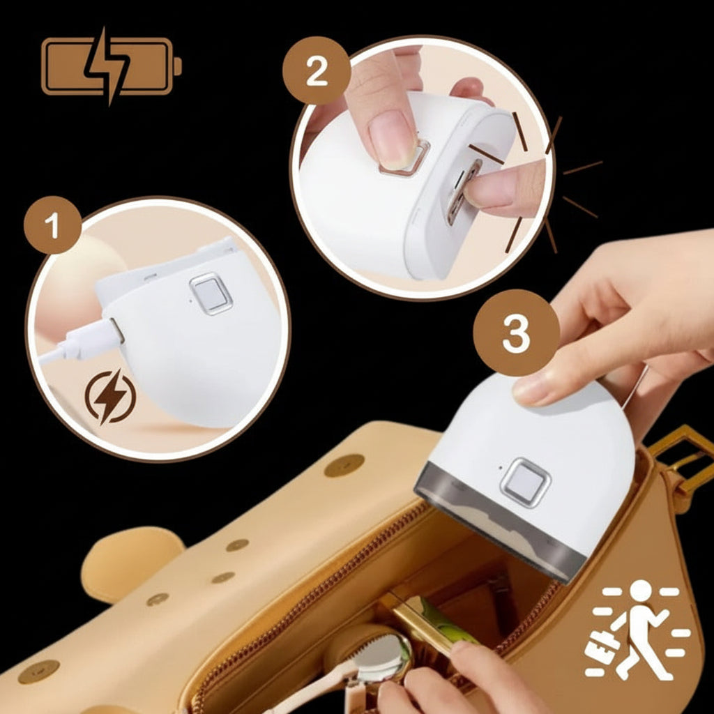 Coupe-ongles électrique rechargeable avec lumière LED