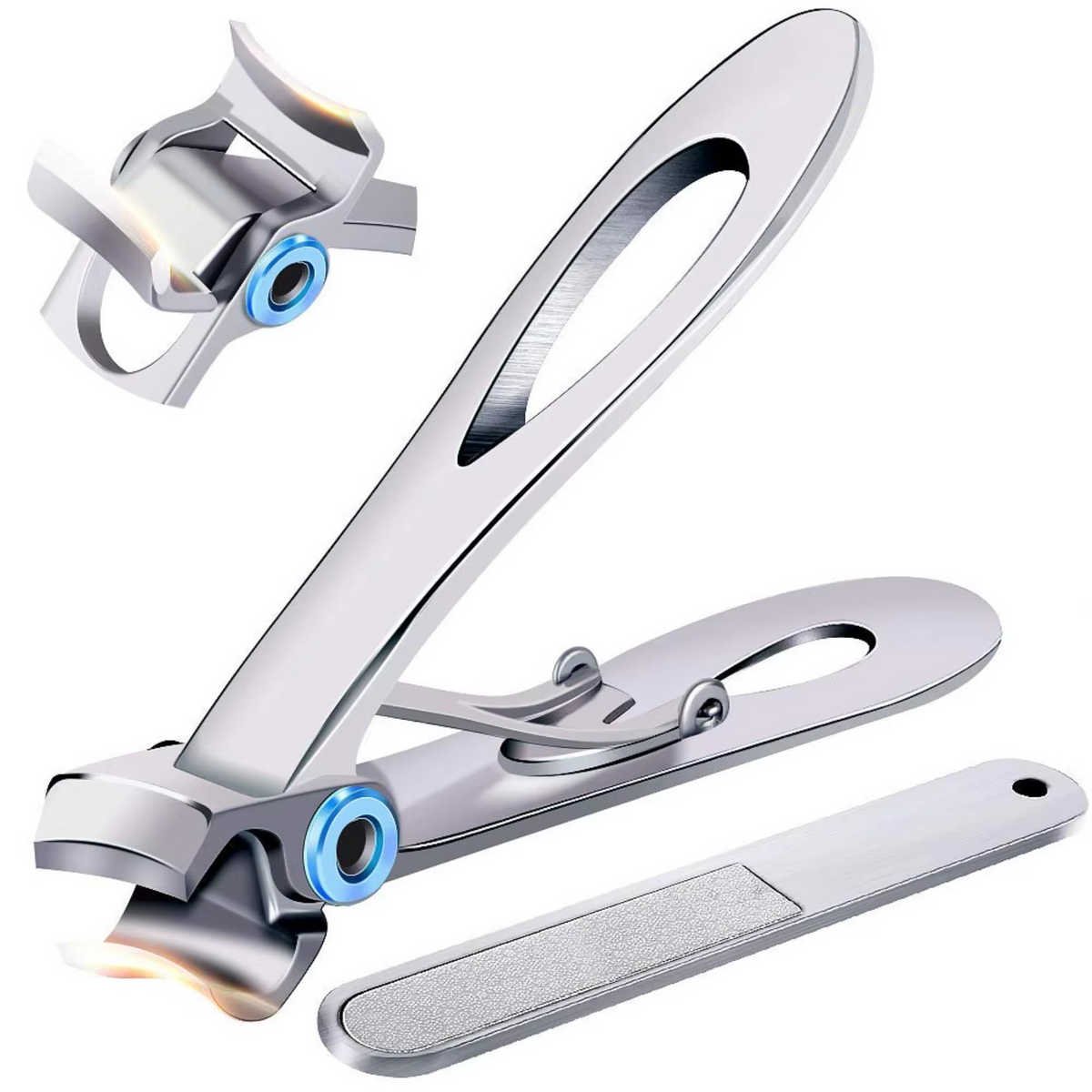 Coupe-ongles robuste à large ouverture pour ongles de pieds épais pour homme