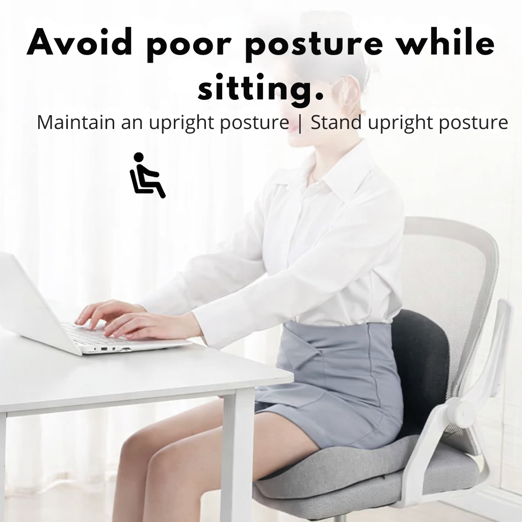 Coussin d'assise ergonomique en mousse à mémoire de forme | Soulagement de la pression et antidérapant