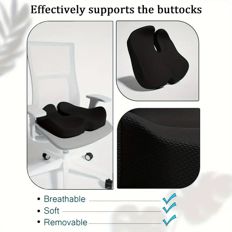 Coussin de chaise de bureau confortable et réglable en mousse à mémoire de forme