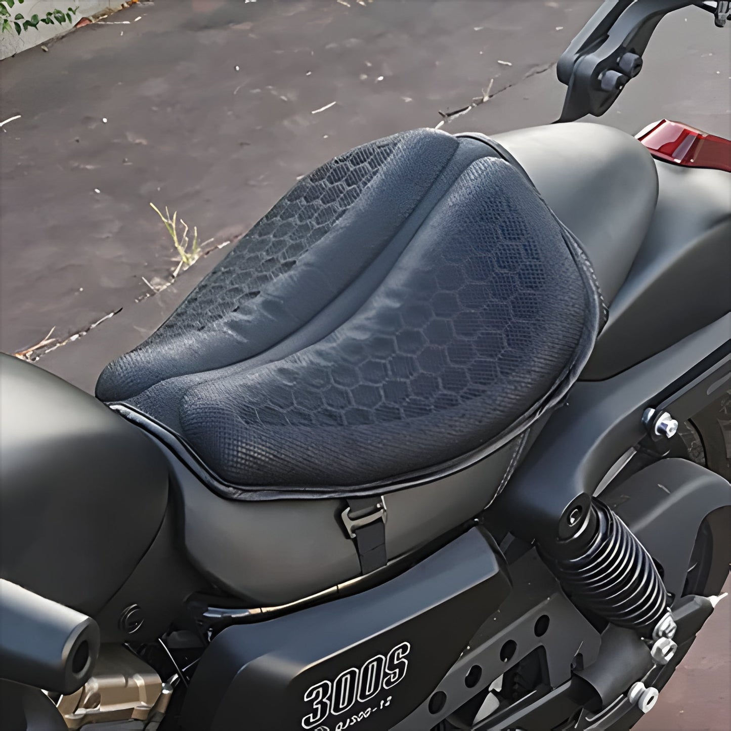 Coussin de selle moto respirant avec gel motif pétale pour longs trajets
