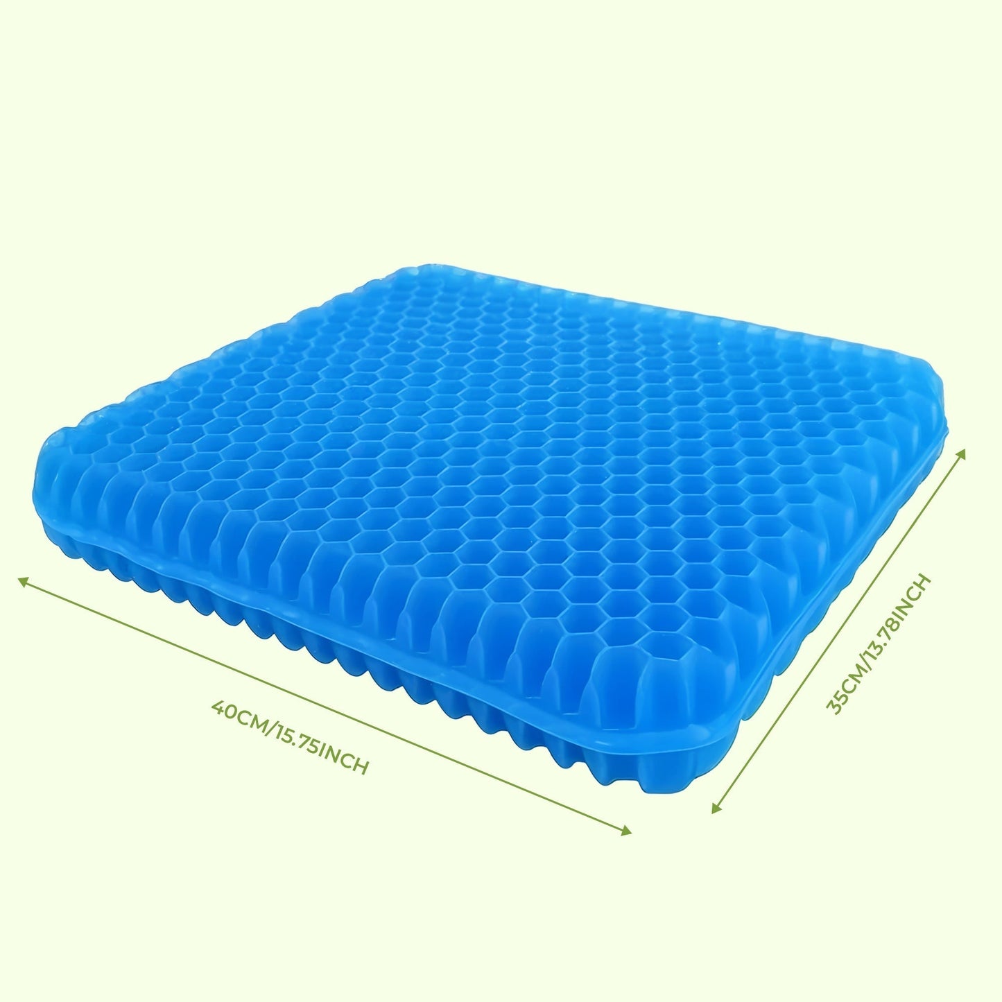Coussin de siège en gel nid d'abeille avec housse