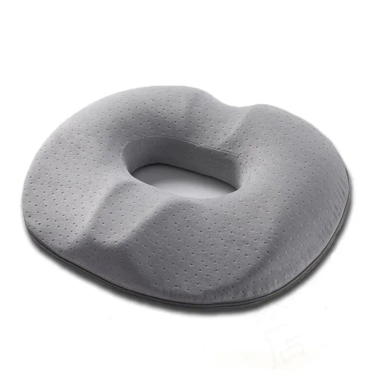 Coussin de siège en mousse à mémoire de forme pour soulagement du coccyx et de la colonne vertébrale, ergonomique et confortable