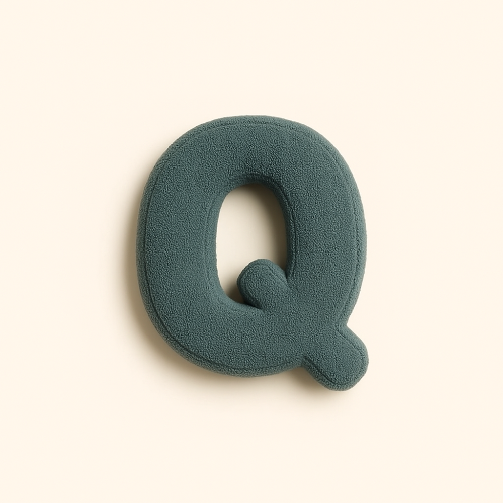 Coussin lettre personnalisée pour canapé