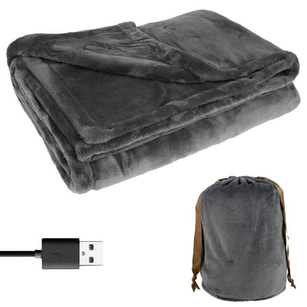 Couverture chauffante sans fil en flanelle USB portable