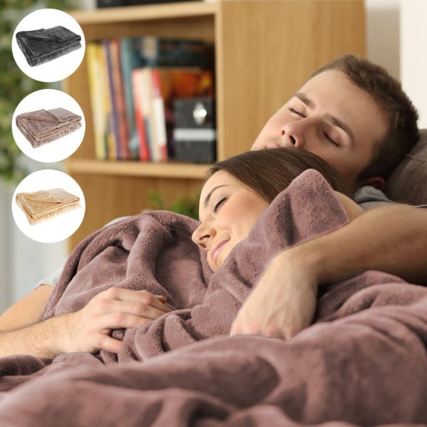Couverture chauffante sans fil en flanelle USB portable