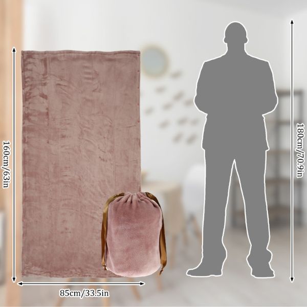 Couverture chauffante sans fil en flanelle USB portable