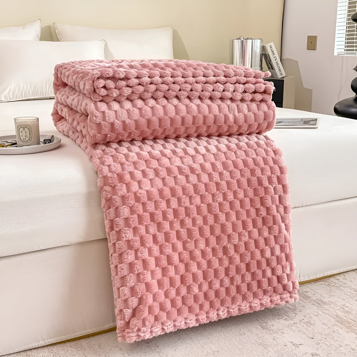 Couverture en microfleece luxe pour un confort absolu