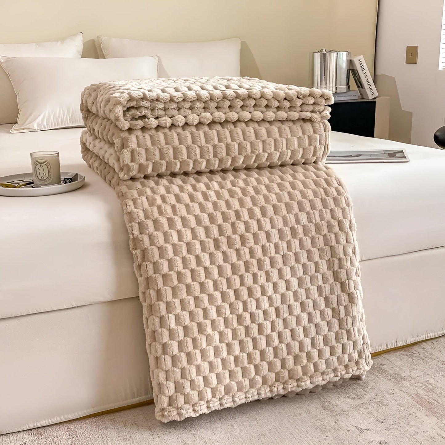 Couverture en microfleece luxe pour un confort absolu