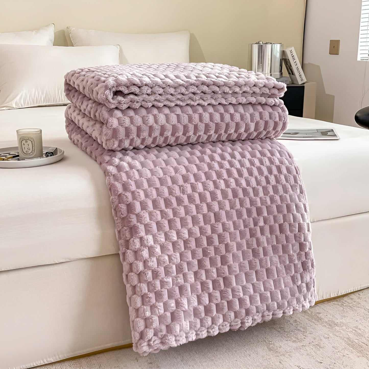 Couverture en microfleece luxe pour un confort absolu