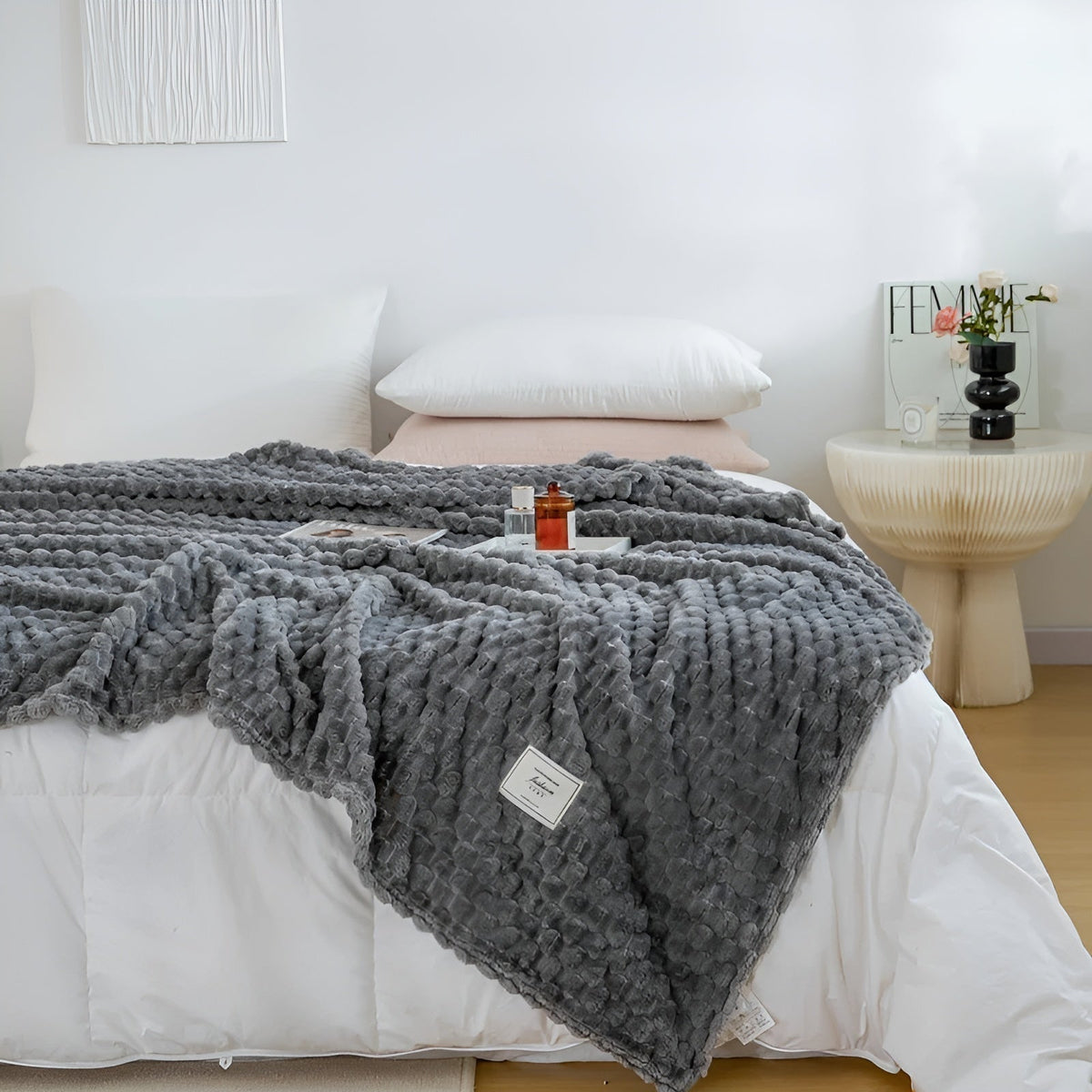 Couverture en microfleece luxe pour un confort absolu