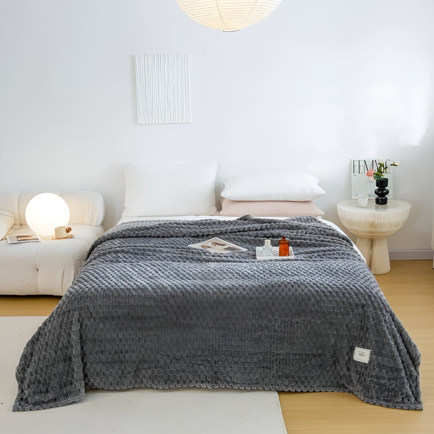 Couverture en microfleece luxe pour un confort absolu