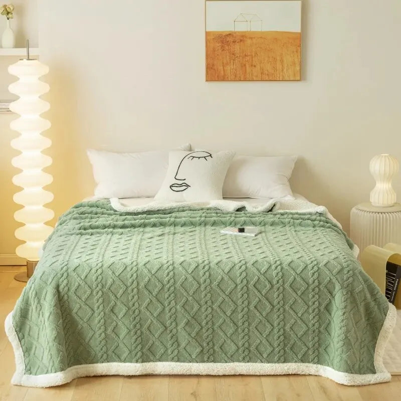Couverture épaisse en jacquard