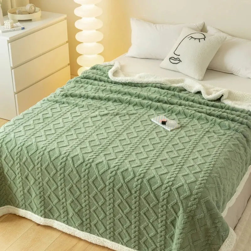 Couverture épaisse en jacquard