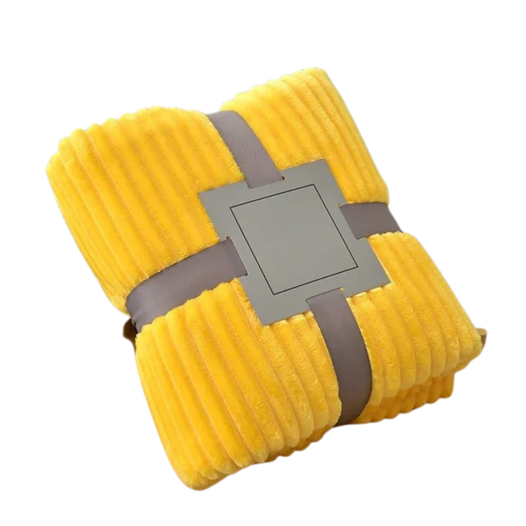 Couverture flanelle rayée