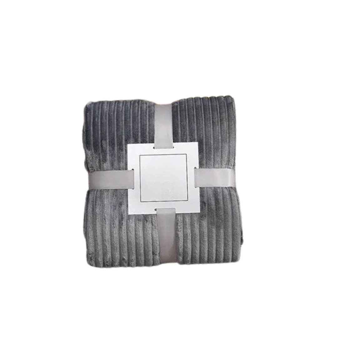 Couverture flanelle rayée