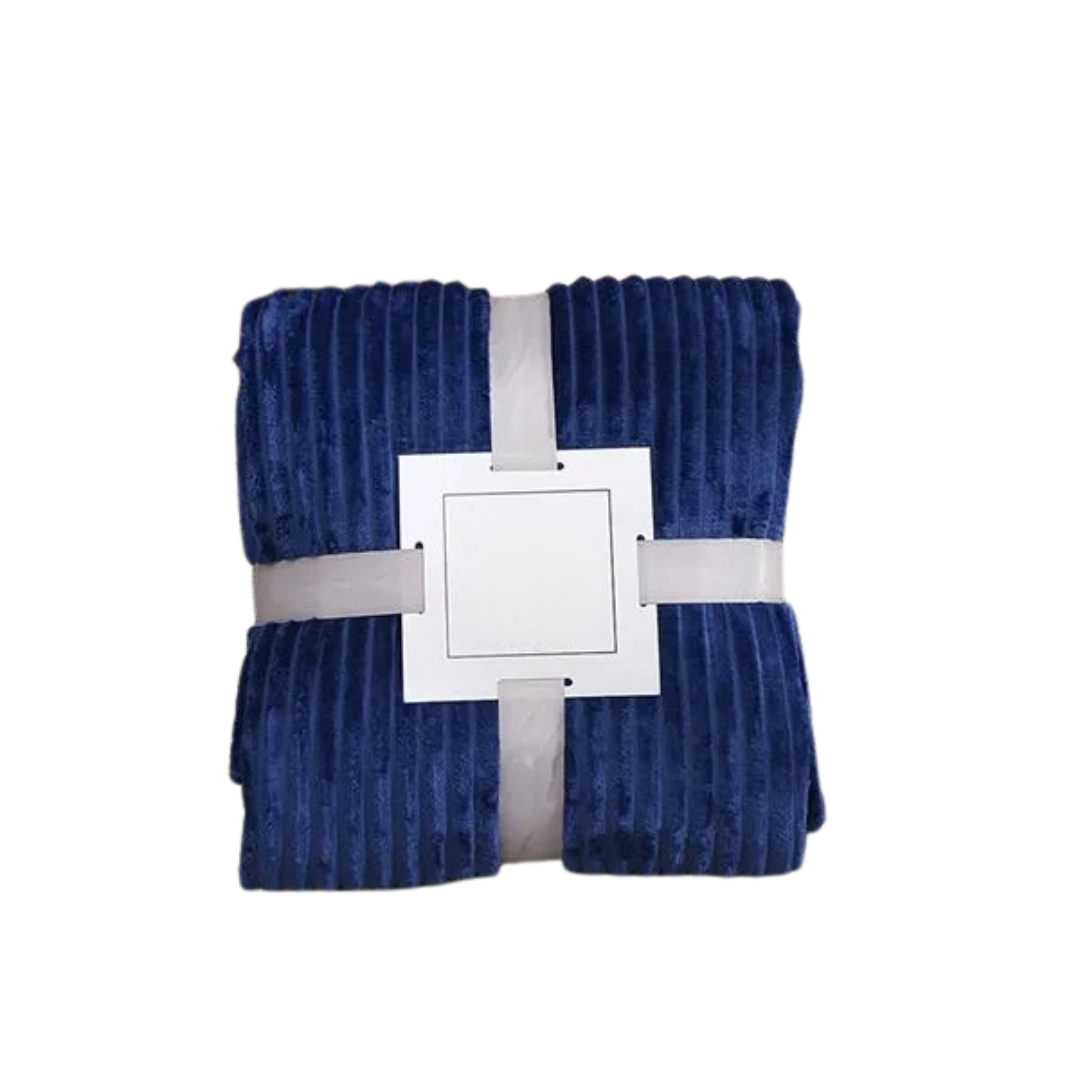 Couverture flanelle rayée
