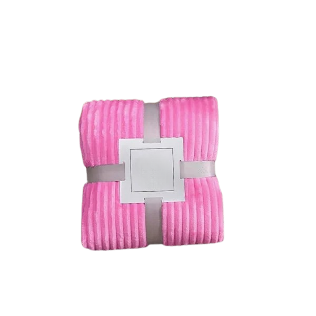 Couverture flanelle rayée