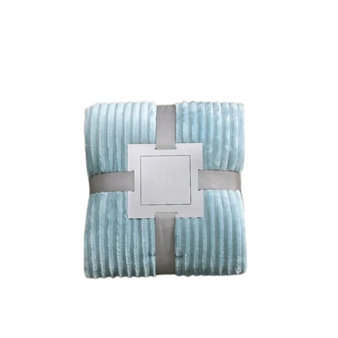 Couverture flanelle rayée