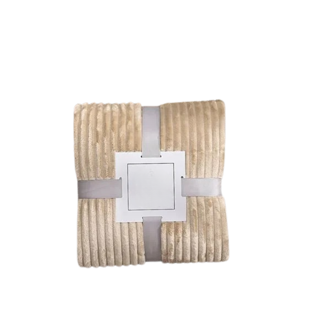 Couverture flanelle rayée