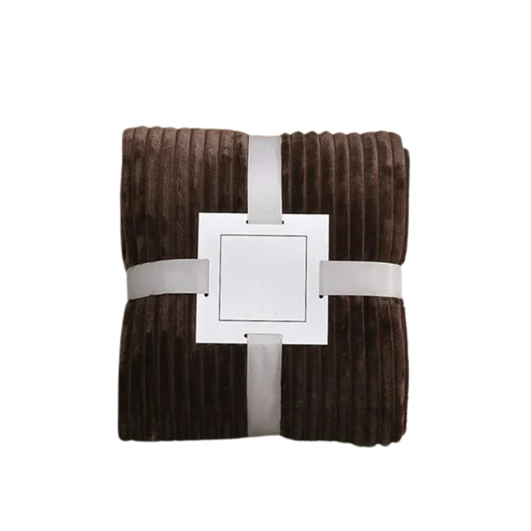 Couverture flanelle rayée