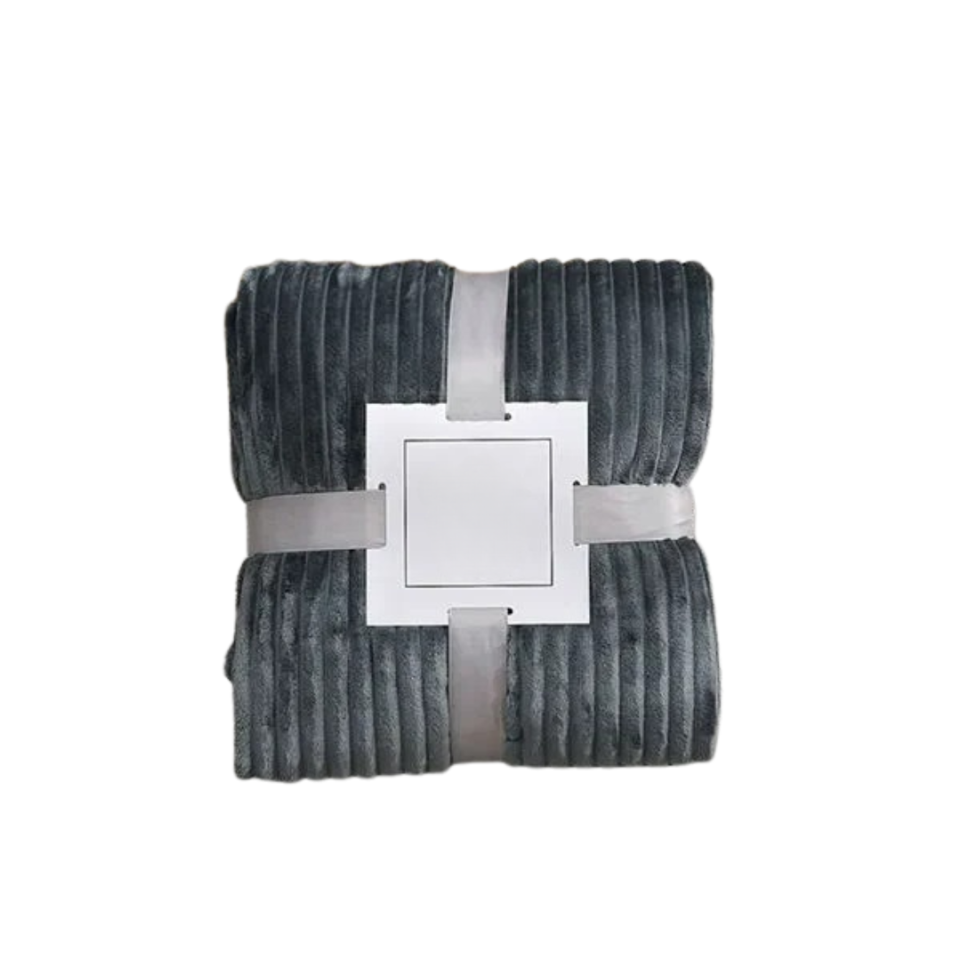 Couverture flanelle rayée