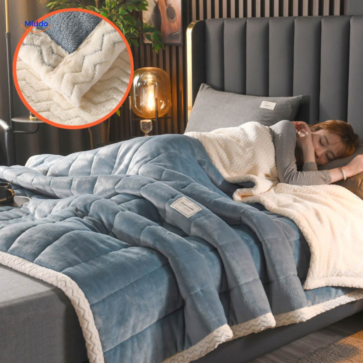 Couverture polaire en laine, chaude et confortable, idéale pour l'hiver