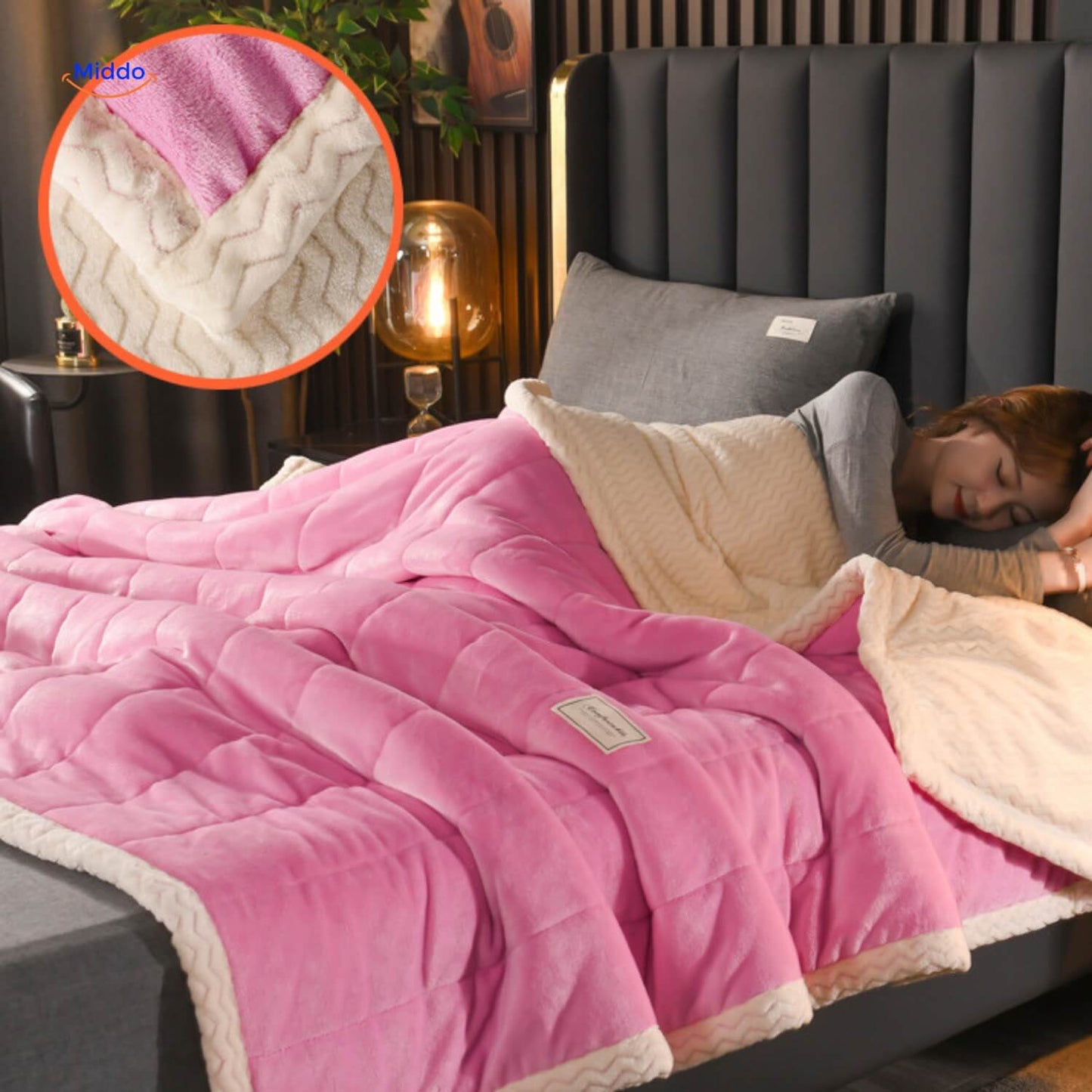 Couverture polaire en laine, chaude et confortable, idéale pour l'hiver