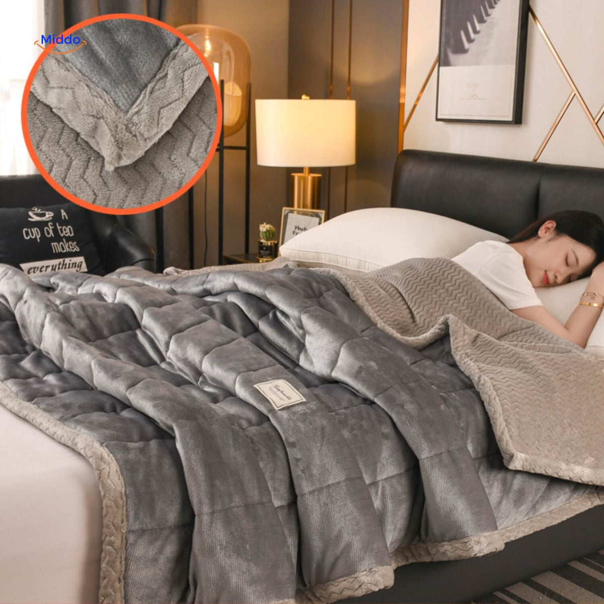 Couverture polaire en laine, chaude et confortable, idéale pour l'hiver