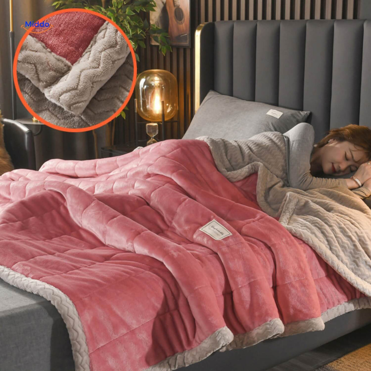 Couverture polaire en laine, chaude et confortable, idéale pour l'hiver