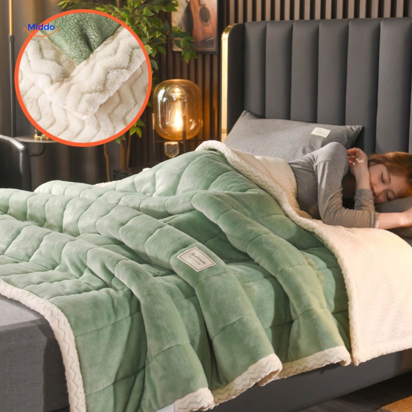 Couverture polaire en laine, chaude et confortable, idéale pour l'hiver