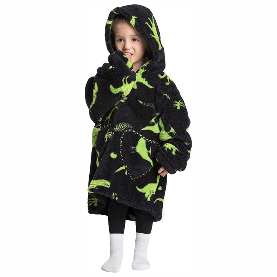 Couverture sweat à capuche avec manches et poche pour jeune enfant