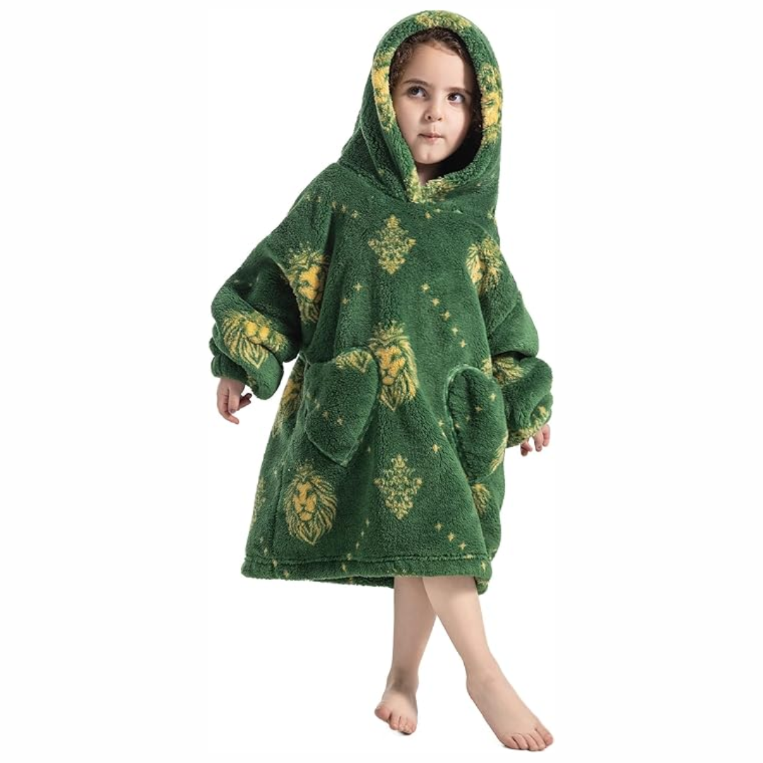 Couverture sweat à capuche avec manches et poche pour jeune enfant