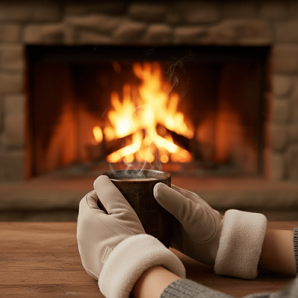 COZELLE – Thick Suede Touchscreen Gloves for Cold Days