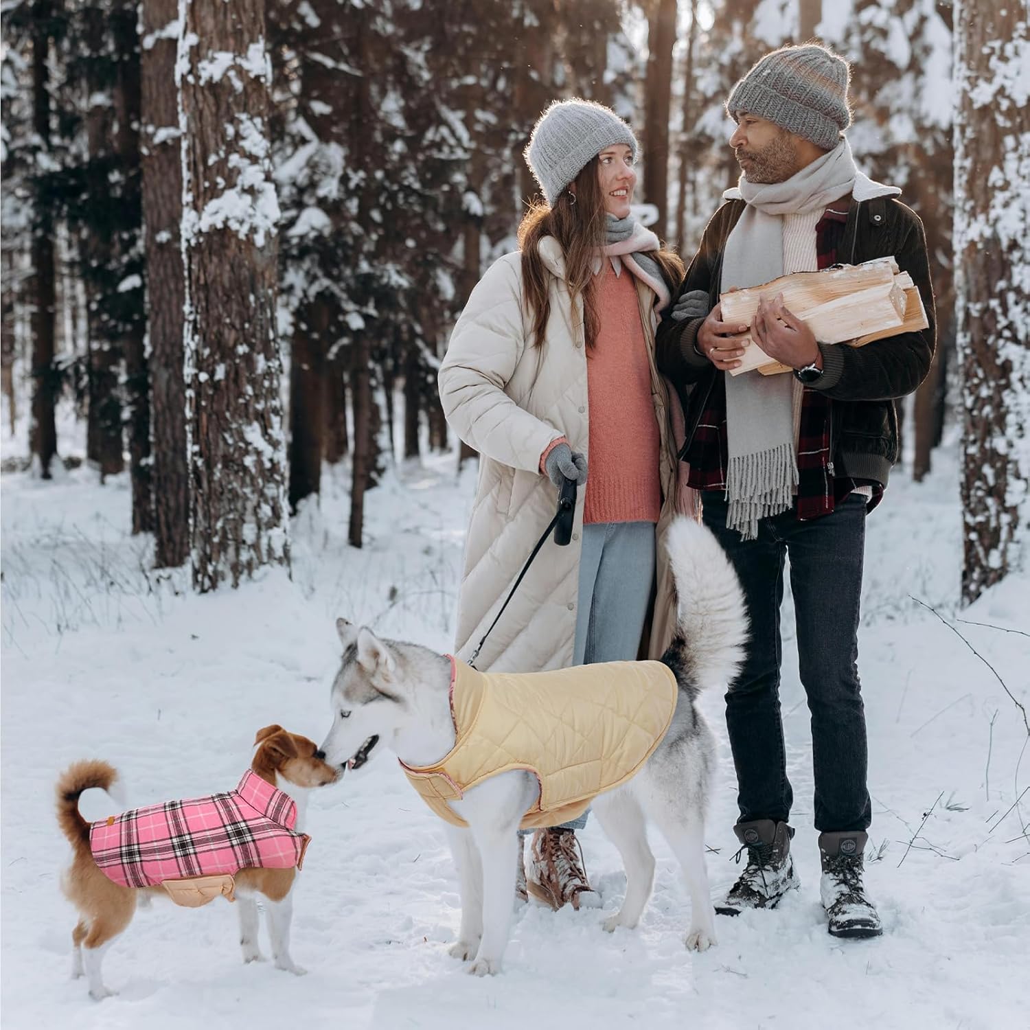 Cozy Waterproof Dog Jacket – Winter Coat in British Style