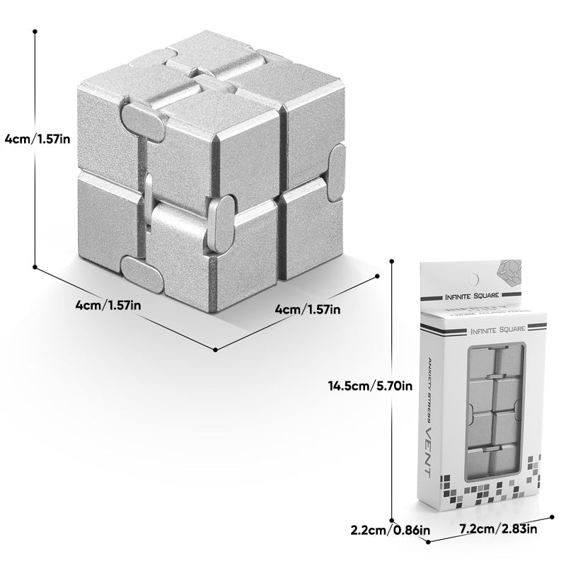 Cube anti-stress infini à manipuler