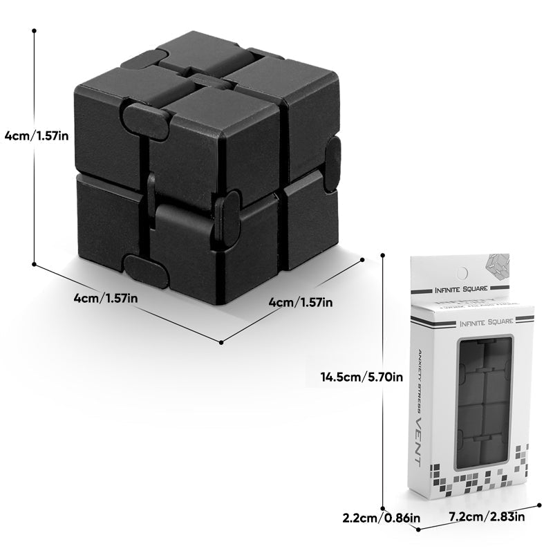 Cube anti-stress infini à manipuler