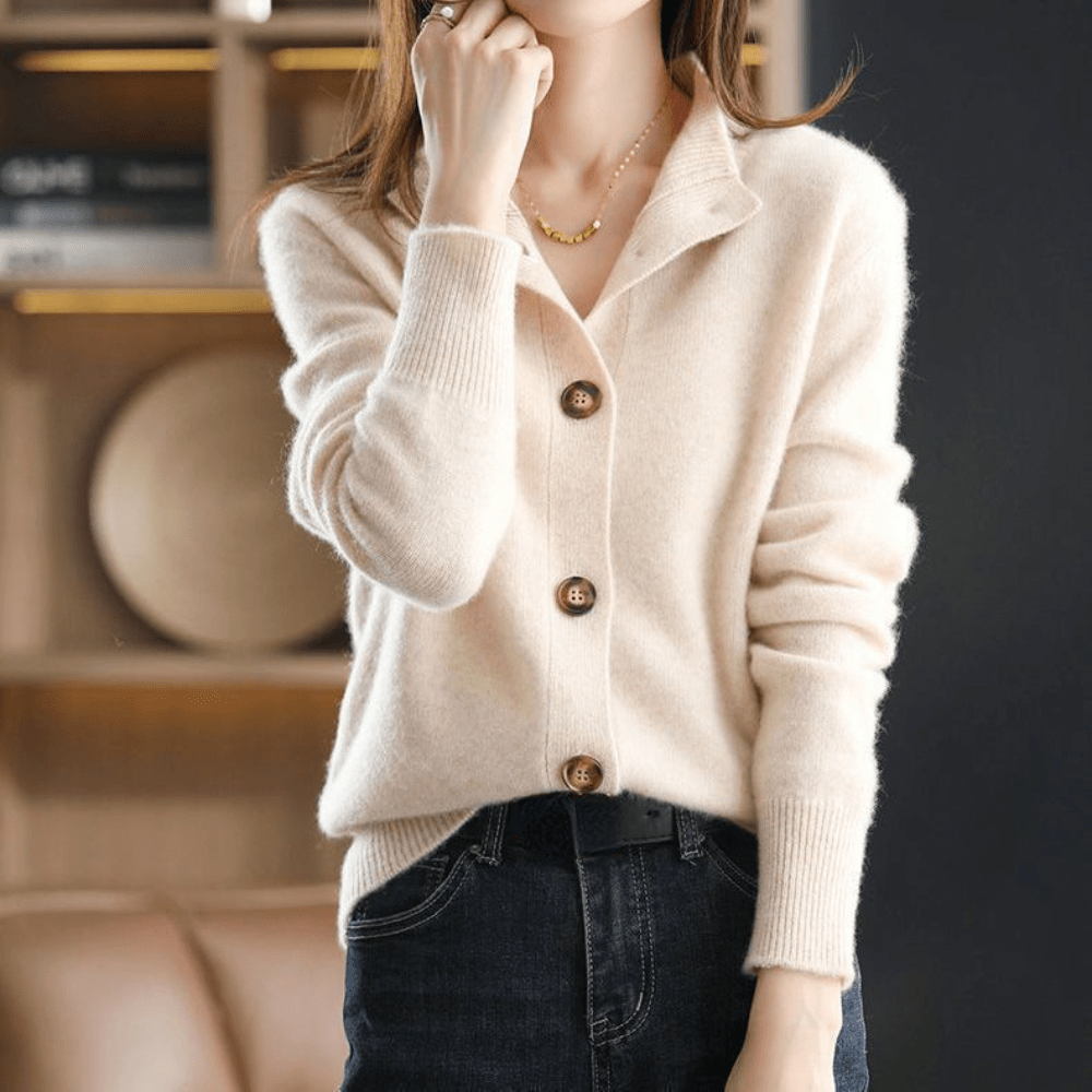 Darla Women's Cashmere Cardigan - Soft, Elegant Jumper with a Comfortable Fit