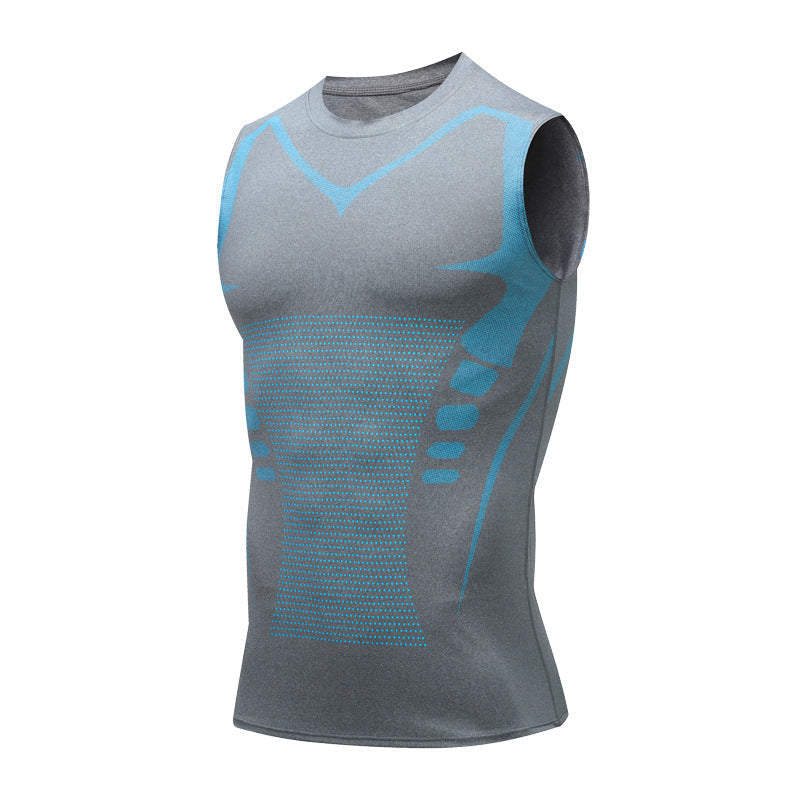 Débardeur de compression ionique pour galbe et maintien postural