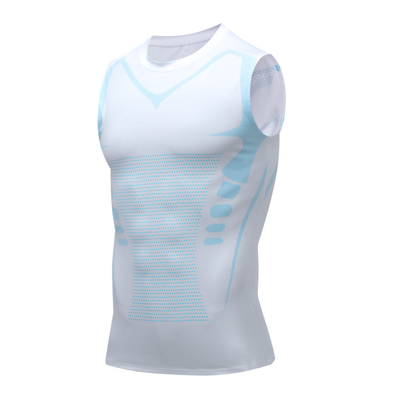 Débardeur de compression ionique pour galbe et maintien postural
