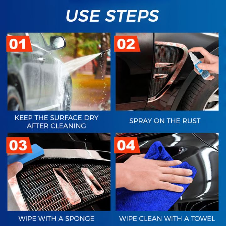 Décapant rouille efficace métal et chrome action rapide 100 ml