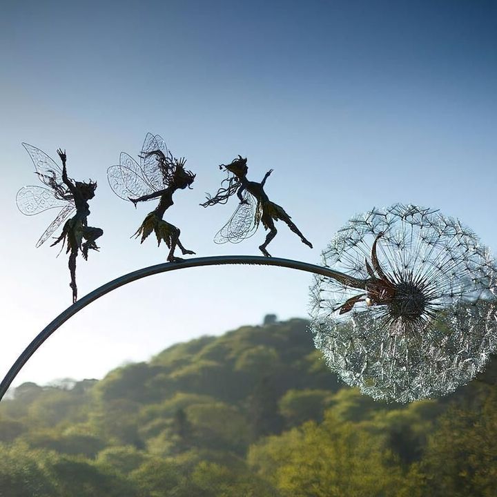 Décoration de jardin en métal